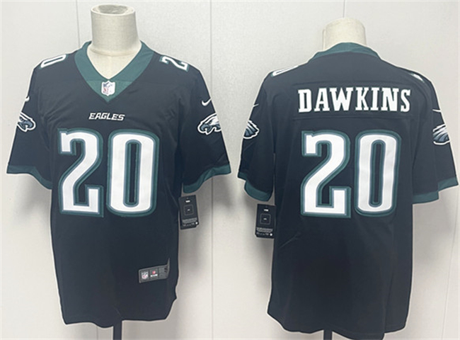 Men's Black Philadelphia Eagles #20 Brian Dawkins 2024 New Vapor Untouchable Limited Stitched Football Jersey